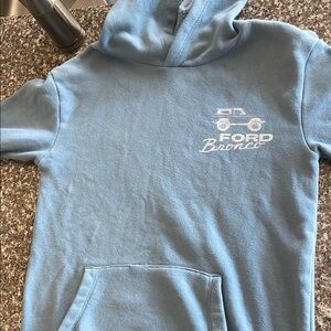 Ford Bronco Kids Light Blue Hoodie
